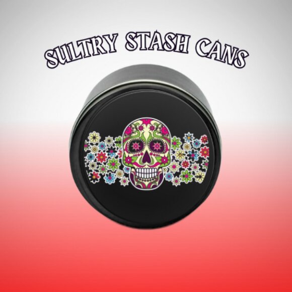 Dia De Los Muertos Sugar Skull Stash Jar - Picture 4 of 4